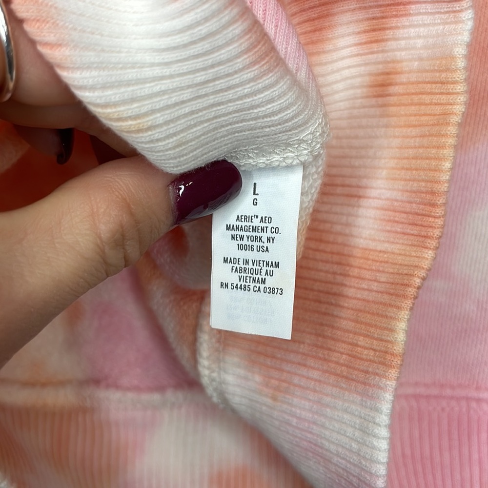 NWOT Aerie Tie Dye Oversized Hoodie - Size Large - Picture 8 of 9